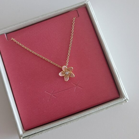 TED BAKER - Braddie Blossom Pendant Necklace - Pink - Picture 1 of 5